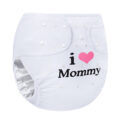 I Love Mommy Adult Diaper Wrap Cover One Size White