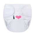 I Love Mommy Adult Diaper Wrap Cover One Size White