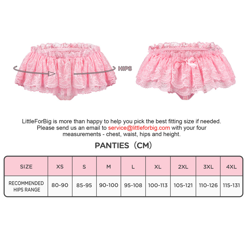 SissyUniversity Lace Skirted Thong Panties Pink
