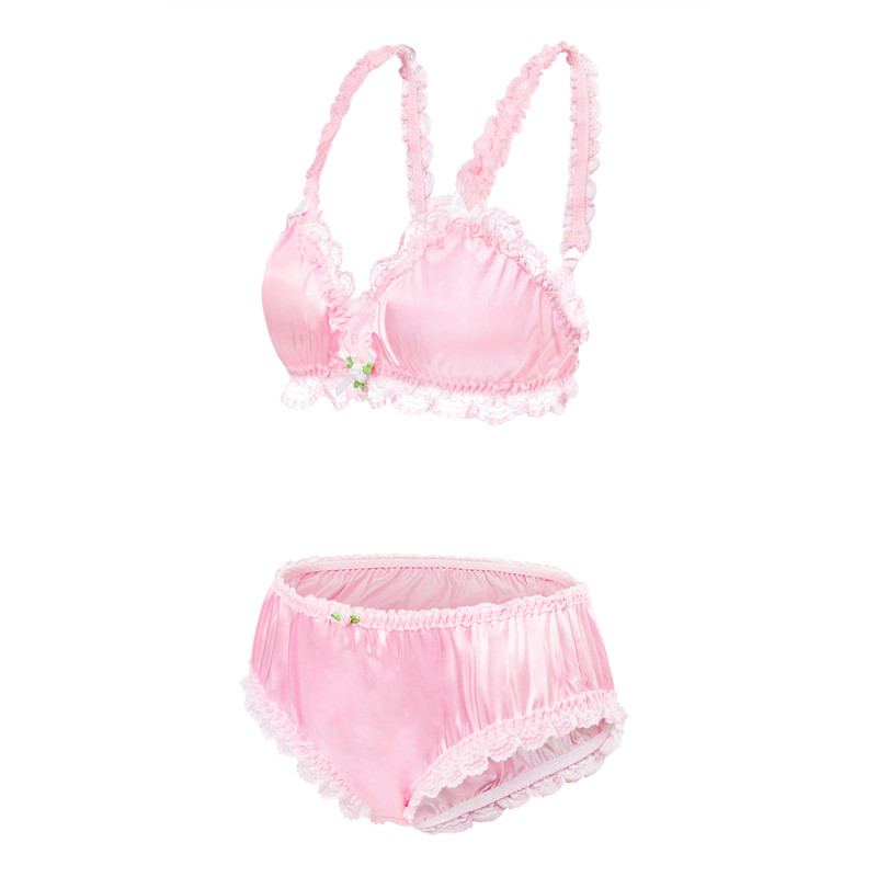 SissyUniversity Lacy Frill Bralette Set