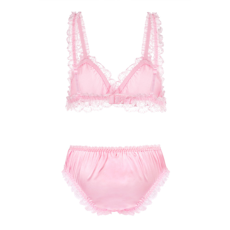 SissyUniversity Lacy Frill Bralette Set