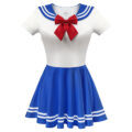 Magical Girls Silk-soft Mini Dress Blue