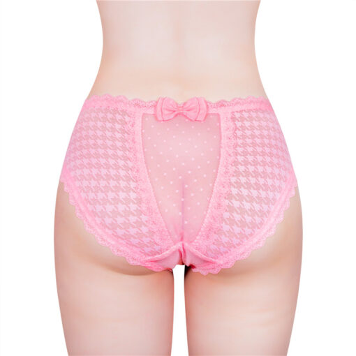 Cheeky Bow Tucking Gaff Panties Pink