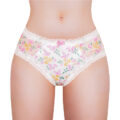 Cottagecore Pattern Tucking Gaff Panties