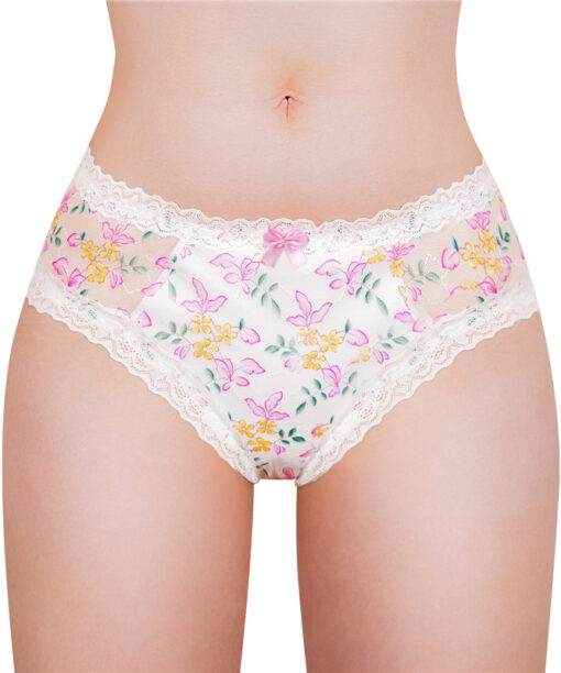 Cottagecore Pattern Tucking Gaff Panties