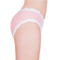 Snuggle Bunny Pattern Tucking Gaff Panties Pink