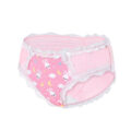 Snuggle Bunny Pattern Tucking Gaff Panties Pink