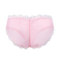 Snuggle Bunny Pattern Tucking Gaff Panties Pink