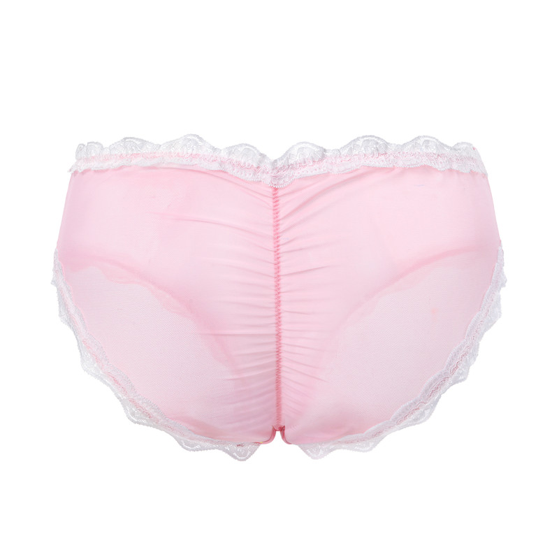 Snuggle Bunny Pattern Tucking Gaff Panties Pink