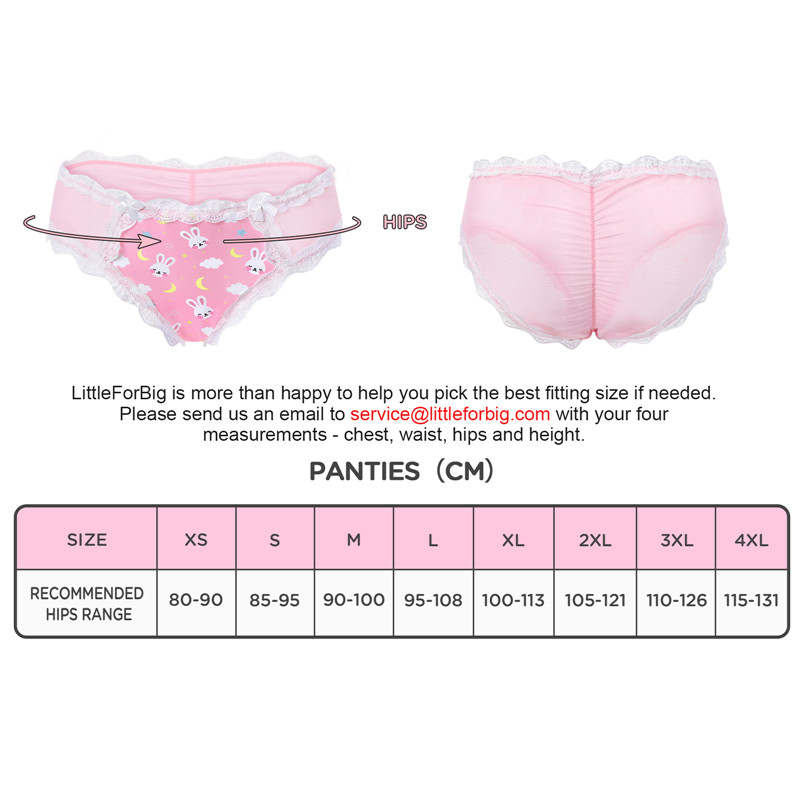 Snuggle Bunny Pattern Tucking Gaff Panties Pink