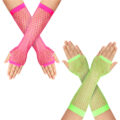 80s Fishnet Gloves 2 Pairs Set