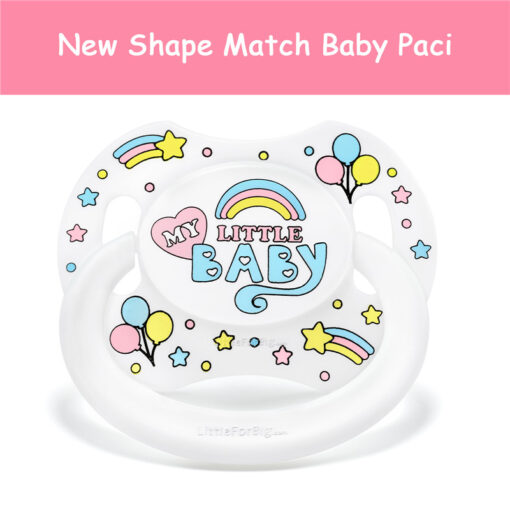 Gen2 BigShield Pacifier My Little Baby Pattern White