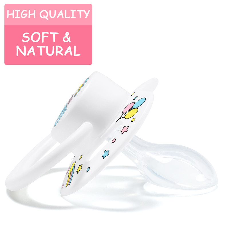 Gen2 BigShield Pacifier My Little Baby Pattern White