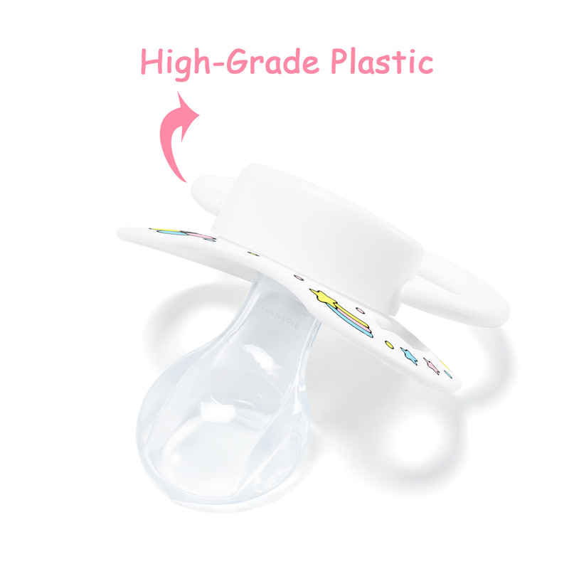 Gen2 BigShield Pacifier My Little Baby Pattern White