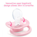 Gen2 BigShield Pacifier Trans Pride Flag Pattern Pink