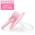 Gen2 BigShield Pacifier Trans Pride Flag Pattern Pink