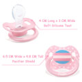 Gen2 BigShield Pacifier Trans Pride Flag Pattern Pink