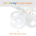 Gen2 BigShield Pacifier Rainbow Pride Pattern White