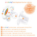 Gen2 BigShield Pacifier Rainbow Pride Pattern White