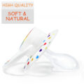 Gen2 BigShield Pacifier Rainbow Pride Pattern White