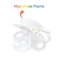 Gen2 BigShield Pacifier Rainbow Pride Pattern White