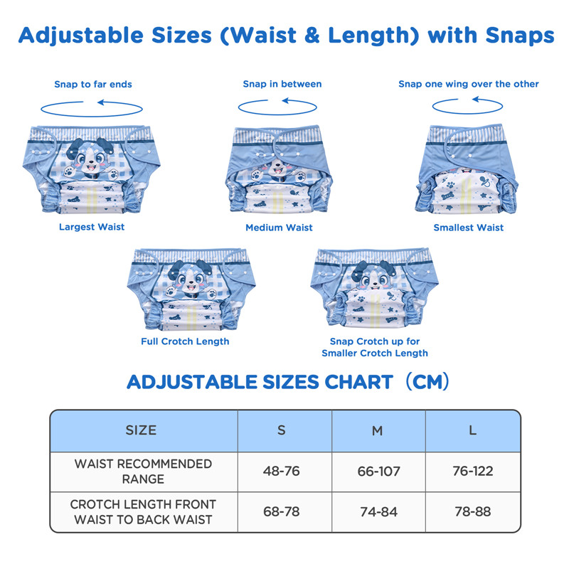 Little Blue Adult Diaper Wrap Cover
