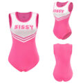 Cheer Sissy Onesie Bodysuit Rose