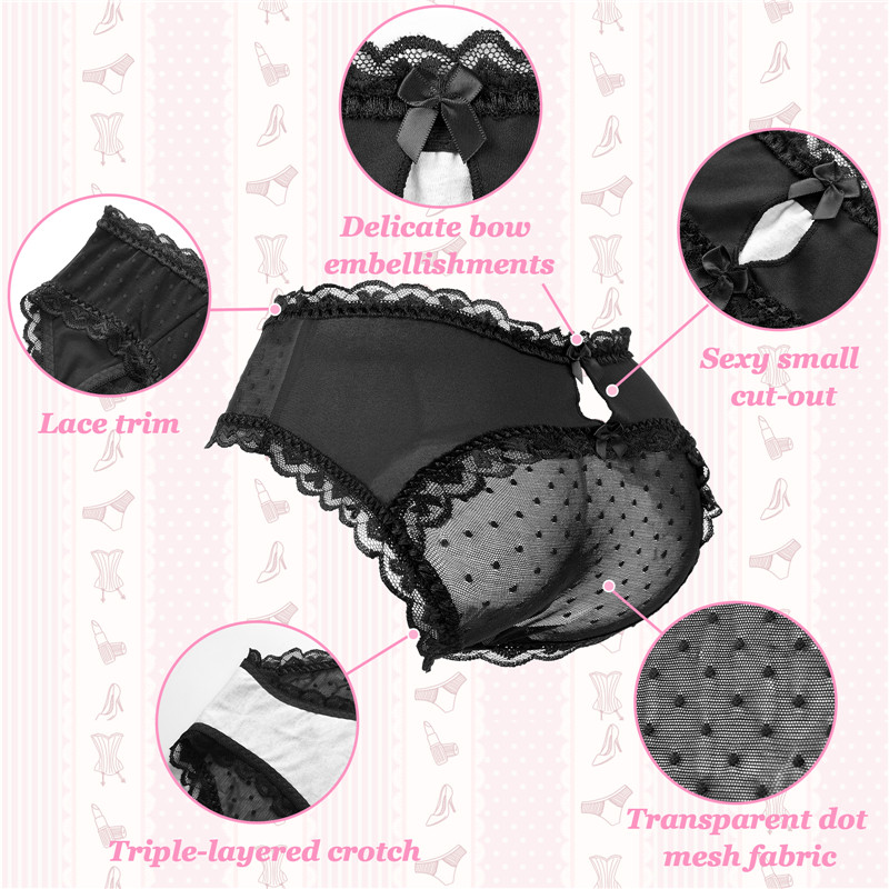 Cheeky SissyUniversity Tucking Gaff Panties Black