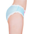 Snuggle Bunny Pattern Tucking Gaff Panties Blue