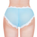 Snuggle Bunny Pattern Tucking Gaff Panties Blue