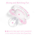 Gen2 BigShield Pacifier Baby Girl Pattern