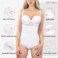 White Mesh Shapewear Bodysuit