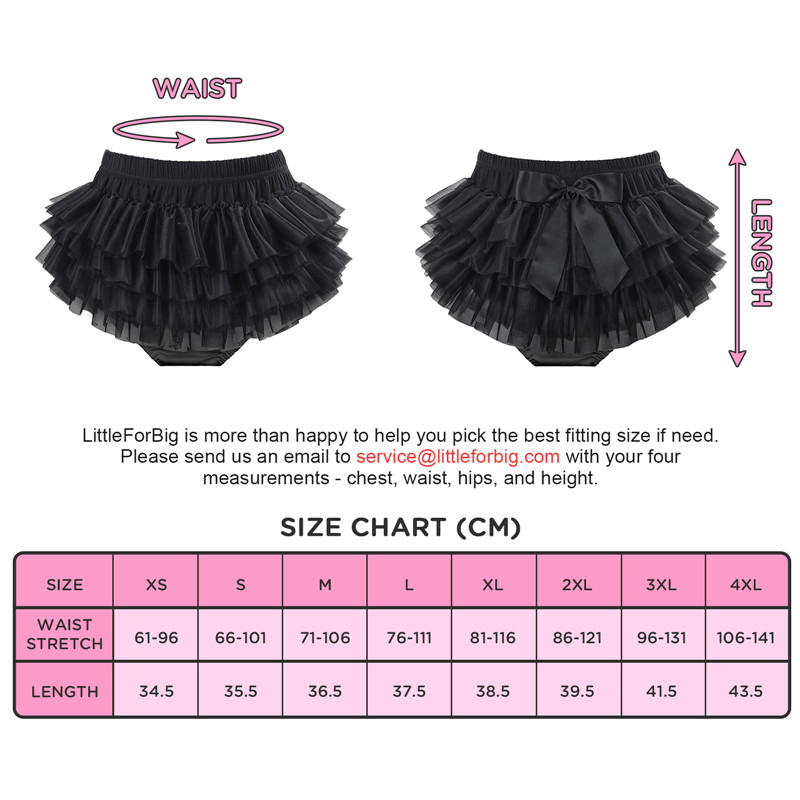 Ballerina Tutu Bloomers Skirted Panties Black