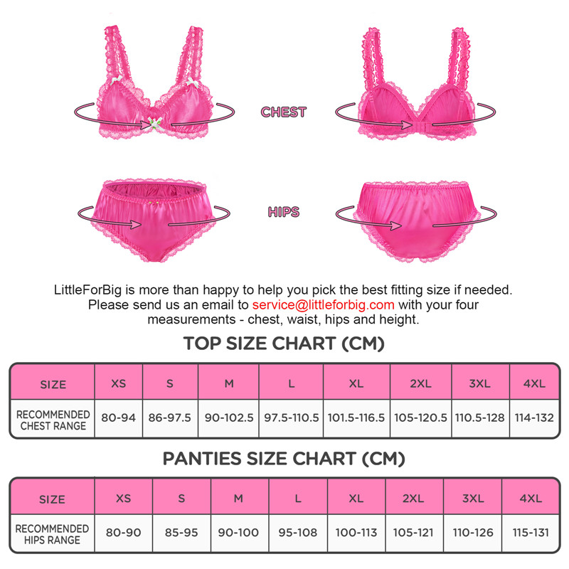 SissyUniversity Lacy Frill Bralette Set Rose