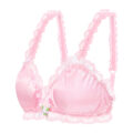 Sissy Lacy Frill Bralette Pink