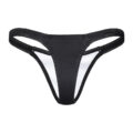 Thin Band Thong Tucking Gaff Panties Black