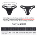 Thin Band Thong Tucking Gaff Panties Black