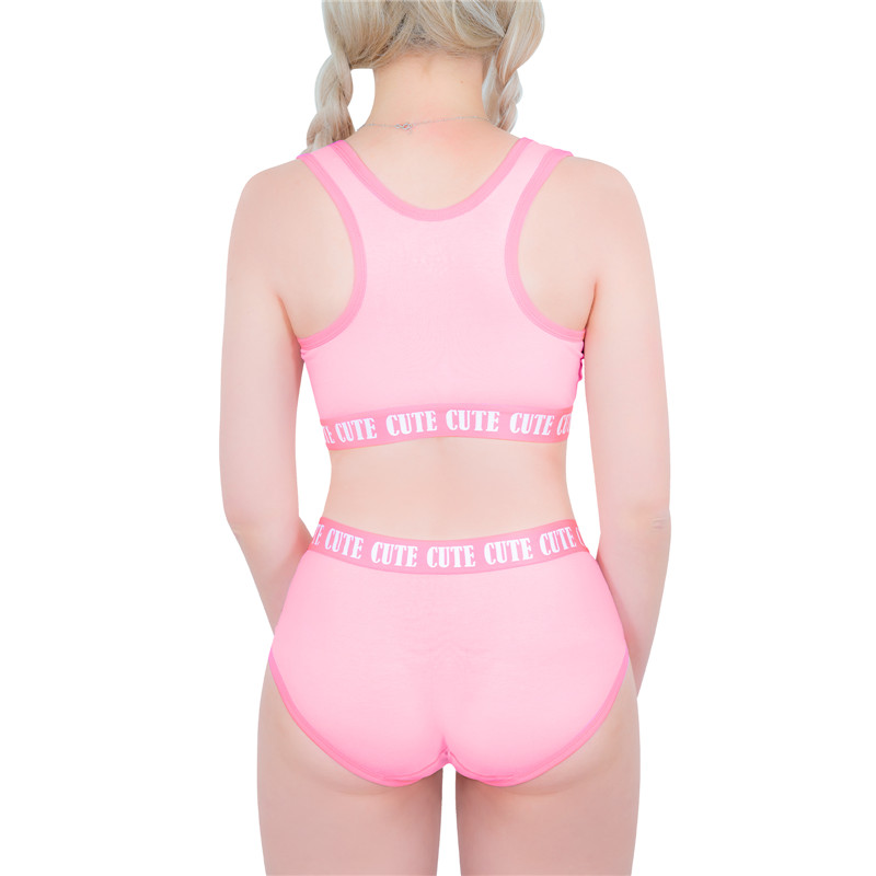 SissyUniversity Bralette Set Pink