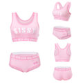 Sissy University Bralette Set Pink