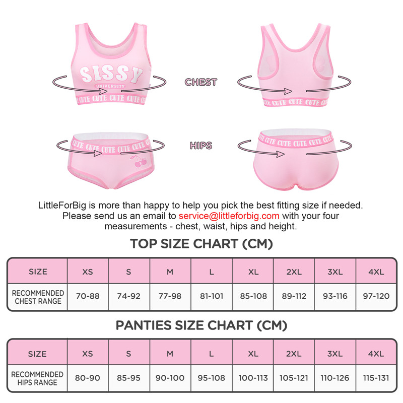 SissyUniversity Bralette Set Pink