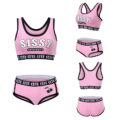 Sissy University Bralette Set Magenta