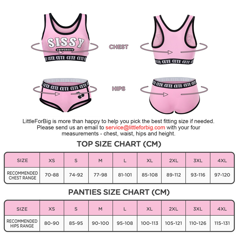 SissyUniversity Bralette Set Magenta