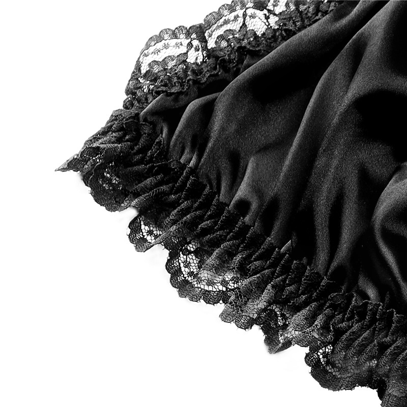 SissyUniversity Lacy Frill Bralette Black