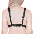 Sissy Lacy Frill Bralette Black