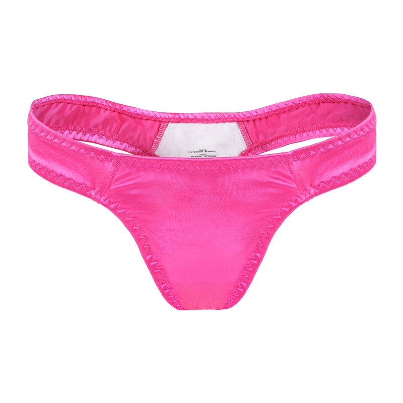 Thick Band Tucking Gaff Thong Panties Rose