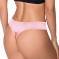 Thick Band Tucking Gaff Thong Panties Pink