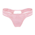 Thick Band Tucking Gaff Thong Panties Pink