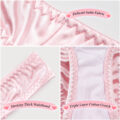 Thick Band Tucking Gaff Thong Panties Pink