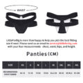 Double Band Thong Tucking Gaff Panties Black