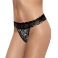 Lace Band Tucking Gaff Thong Panties